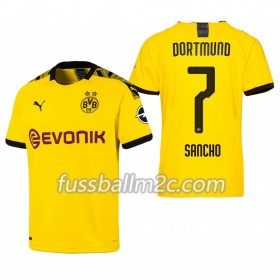 Fußballtrikots Borussia Dortmund Jadon Sancho 7 Heim Trikotsatz 2019-2020